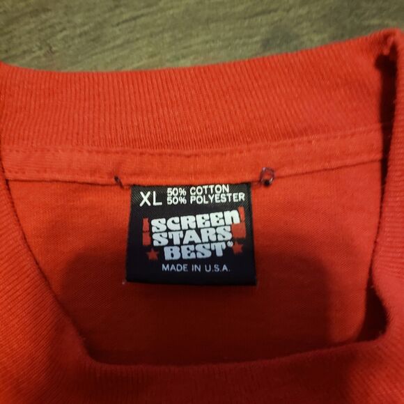 Snap On ,A Day At The Races Vintage Red Tshirt Bill Elliott/ Rick Mears Men's XL - Picture 3 of 4